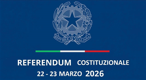Referendum costituzionale 
22 e 23 marzo 2026