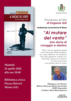 23 Aprile 2024 - Presentazione del Libro "AL MUTAR DEL VENTO" di Eugenio Gili